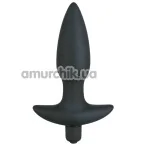Анальная пробка с вибрацией Black Velvets Medium Vibrating Plug - Фото №1