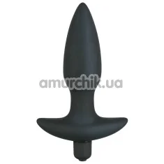 Анальная пробка с вибрацией Black Velvets Medium Vibrating Plug - Фото №1