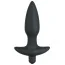 Анальна пробка с вібрацією Black Velvets Medium Vibrating Plug - Фото №1