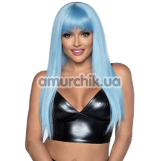 Перука Leg Avenue Long Straight Bang Wig, блакитна - Фото №1