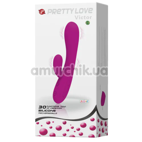 Вибратор Pretty Love Victor, фиолетовый