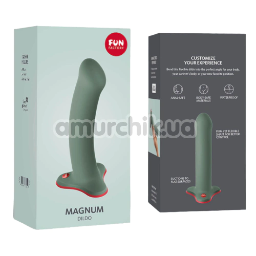 Фаллоимитатор Fun Factory Magnum Dildo, зеленый