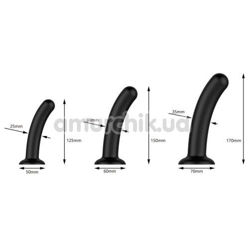 Набір фалоімітаторів Nexus Dilating Set, чорний