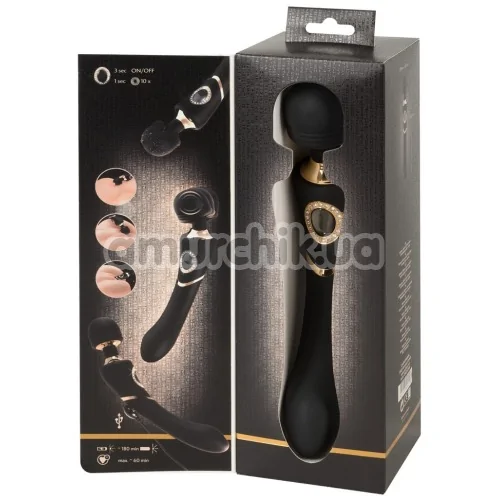 Універсальний вібромасажер Cleopatra Wand Massager, чорний