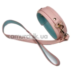 Нашийник з повідцем DS Fetish Collar With Leash, рожевий - Фото №1