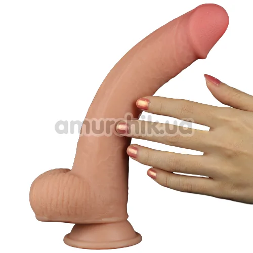Фаллоимитатор Sliding-Skin Dual Layer Dong 9, телесный