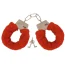 Наручники Souvenirs Fur Love Cuffs, красные - Фото №1
