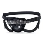 Трусики для страпона Lock On Strap On Harness With Suction Cup, черные - Фото №1