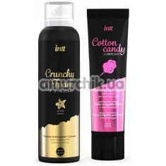 Набор из пены для массажа Intt Crunchy Foam Vanilla и лубриканта Intt Cotton Candy, 150 мл и 100 мл - Фото №1