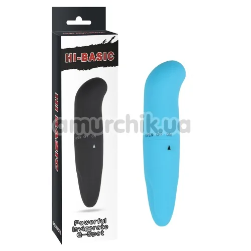Кліторальний вібратор Hi Basic Powerful Invigorate G - Spot, блакитний