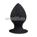 Анальная пробка Easy Toys Round Butt Plug M, черная - Фото №1