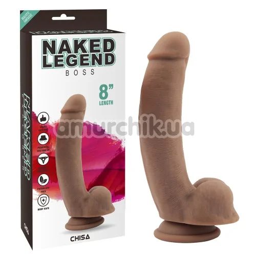 Фаллоимитатор Naked Legend Boss, коричневый