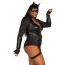 Костюм кошечки Leg Avenue Fierce Feline, черный: боди + маска + пояс с гартером - Фото №11