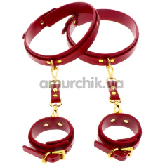 Фиксаторы для рук и ног Taboom Wrist To Thigh Cuff Set, красные - Фото №1