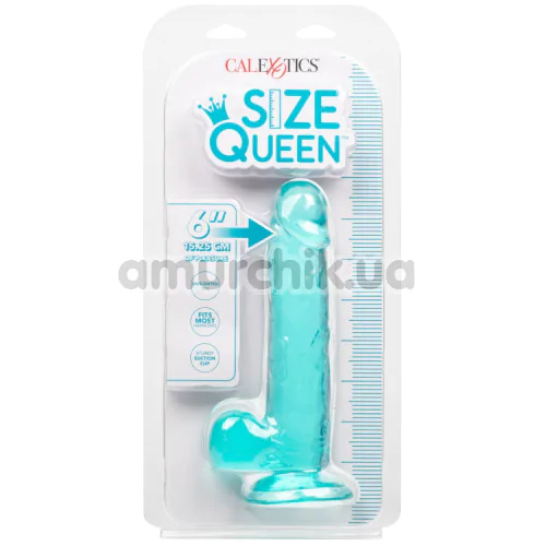 Фаллоимитатор Size Queen Dong 6, бирюзовый
