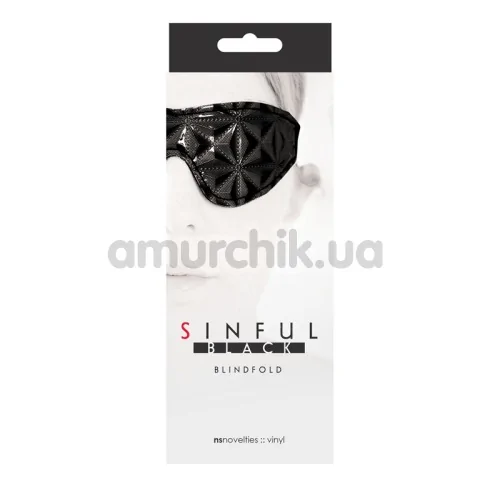 Маска на глаза Sinful Blindfold, черная