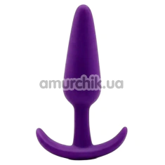 Анальна пробка Alume Silicone Anchor Plug S, фіолетова - Фото №1