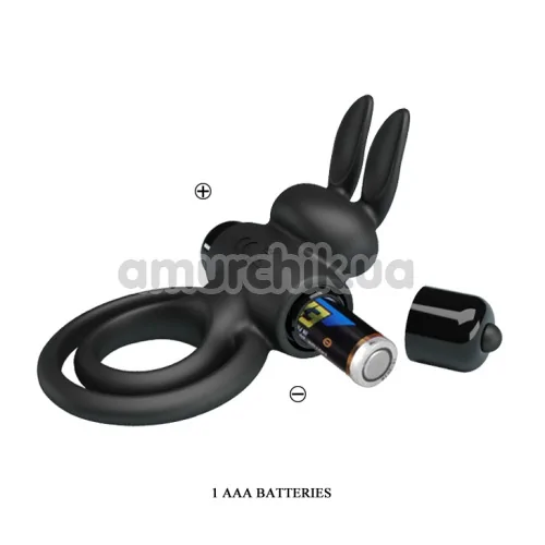Віброкільце Pretty Love Vibrant Penis Ring III, чорне