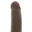 Вібратор CyberSkin Vibrating Cyber ​​Cock with Balls, коричневий 19 см - Фото №2