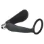 Анальна пробка з вібрацією і ерекційним кільцем Fantasstic Vibrating Anal Plug With Cockring, чорна - Фото №3
