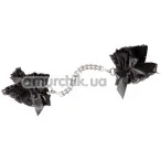 Фіксатори для рук Cottelli Collection Accessories Rhinestone Handcuffs, чорні - Фото №1