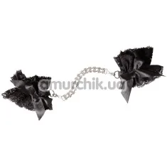 Фиксаторы для рук Cottelli Collection Accessories Rhinestone Handcuffs, черные - Фото №1