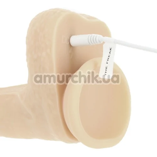 Вибратор с ротацией и толчками Addiction Naked Rotating & Thrusting Vibrating Dong 7.5 The Freak, телесный