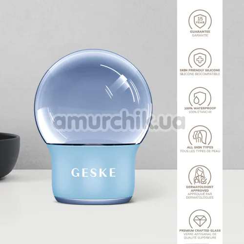 Масажер для обличчя та тіла Geske Cool & Warm Face and Body Massager 7 in 1, блакитний