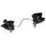 Фиксаторы для рук Cottelli Collection Accessories Rhinestone Handcuffs, черные - Фото №1