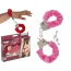 Наручники Plush Handcuffs With Keys, розовые - Фото №2