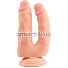 Анально-вагінальний фалоімітатор Ballsy Super Cock Bromeo №3, тілесний - Фото №1