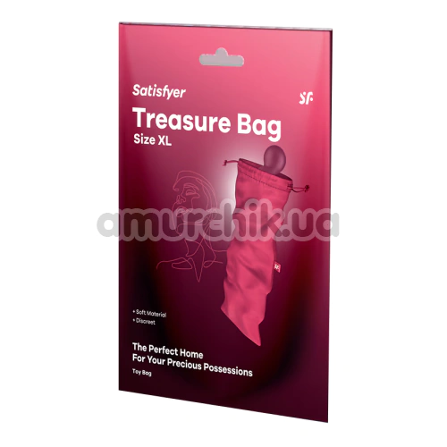 Чехол для хранения секс-игрушек Satisfyer Treasure Bag Size XL, розовый