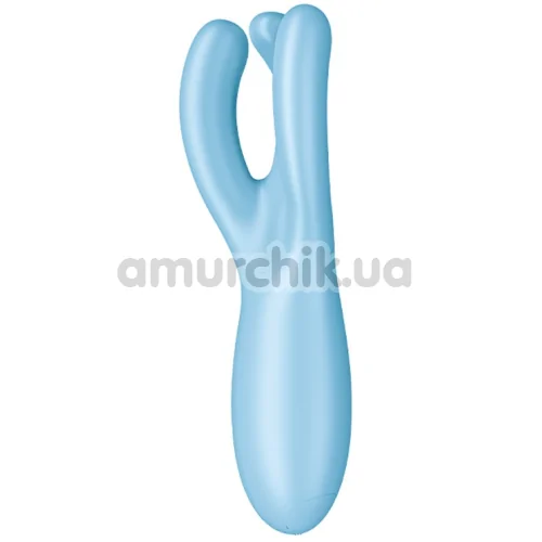 Клиторальный вибратор Satisfyer Threesome 4, голубой