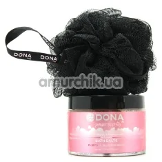 Набор Dona Be Desired Gift Set Flirty Blushing Berry - соль для ванны + губка для тела - Фото №1