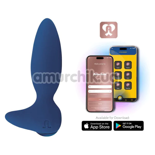 Анальная пробка с вибрацией Adrien Lastic Exploring Senses Little Rocket 2.0, синяя