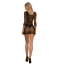 Платье Star Night Net Sparkle Stripe Mini Dress, черное - Фото №9