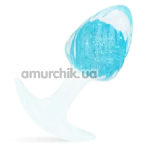 Анальна пробка Liebe Seele Crystal Icecream-Shaped Anal Plug Small, блакитна - Фото №1