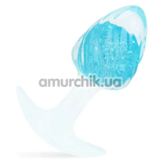 Анальная пробка Liebe Seele Crystal Icecream-Shaped Anal Plug Small, голубая - Фото №1