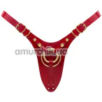 Трусики для страпона Strap-On-Me Leatherette Harness Fabulous, красные - Фото №1