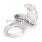 Виброкольцо для члена Silicone Soft Cockring, прозрачное - Фото №1