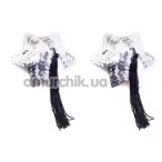 Прикраси для сосків Star Shape Sequin Pasties, срібні - Фото №1