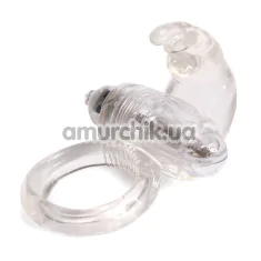 Віброкільце для члена Silicone Soft Cockring, прозоре - Фото №1