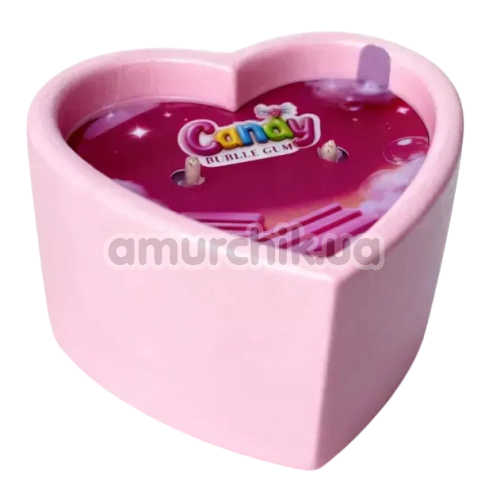 Свеча для массажа Candy Heart Bubble Gum - жвачка, 70 мл