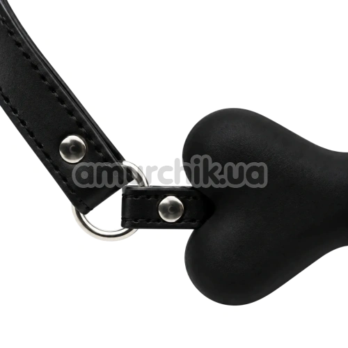 Кляп DS Fetish Mouth Bone Gag Bitch, червоно-чорний