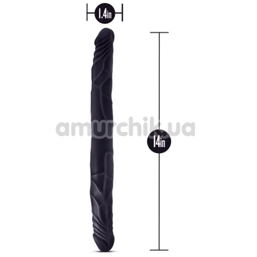 Двокінцевий фалоімітатор B Yours 14 Inch Double Dildo, чорний