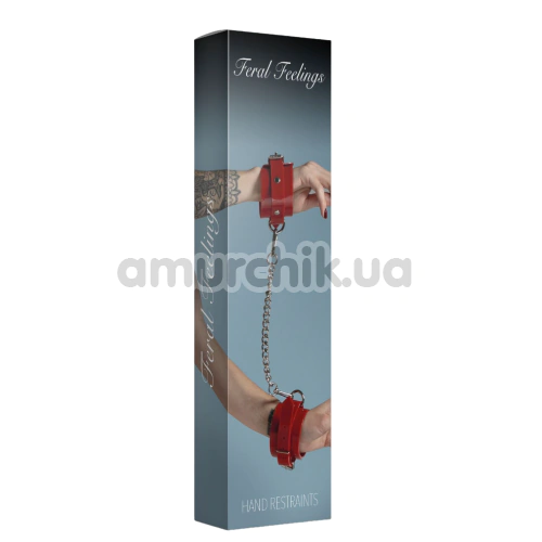 Фиксаторы для рук Feral Feelings Hand Restraints Laquer, красные