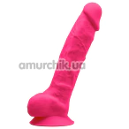 Вібратор Silexd Premium Silicone Dildo Model 1 Size 8, рожевий - Фото №1