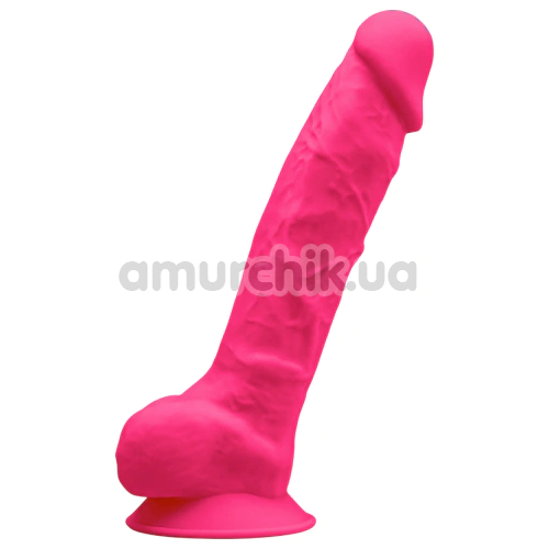 Вібратор Silexd Premium Silicone Dildo Model 1 Size 8, рожевий - Фото №1