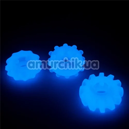 Набор эрекционных колец для члена Lumino Play Penis Ring LV343010, светящиеся в темноте