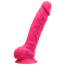 Вібратор Silexd Premium Silicone Dildo Model 1 Size 8, рожевий - Фото №1